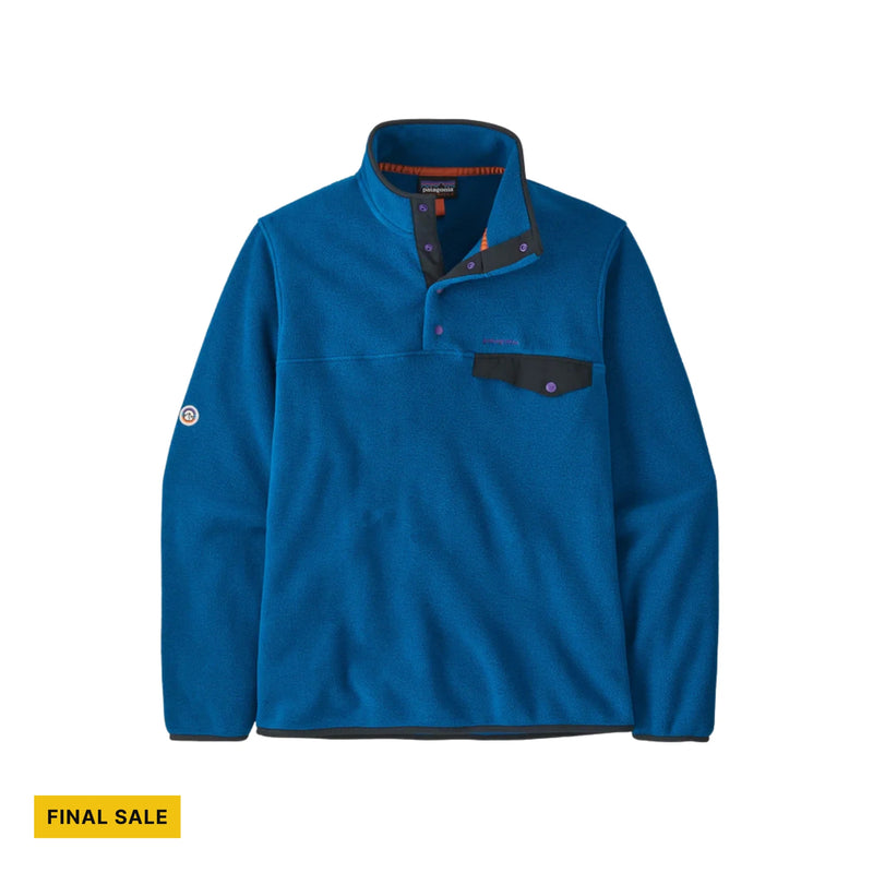 Patagonia Men's Lightweight Synch Snap Pullover Top - Endless Blue