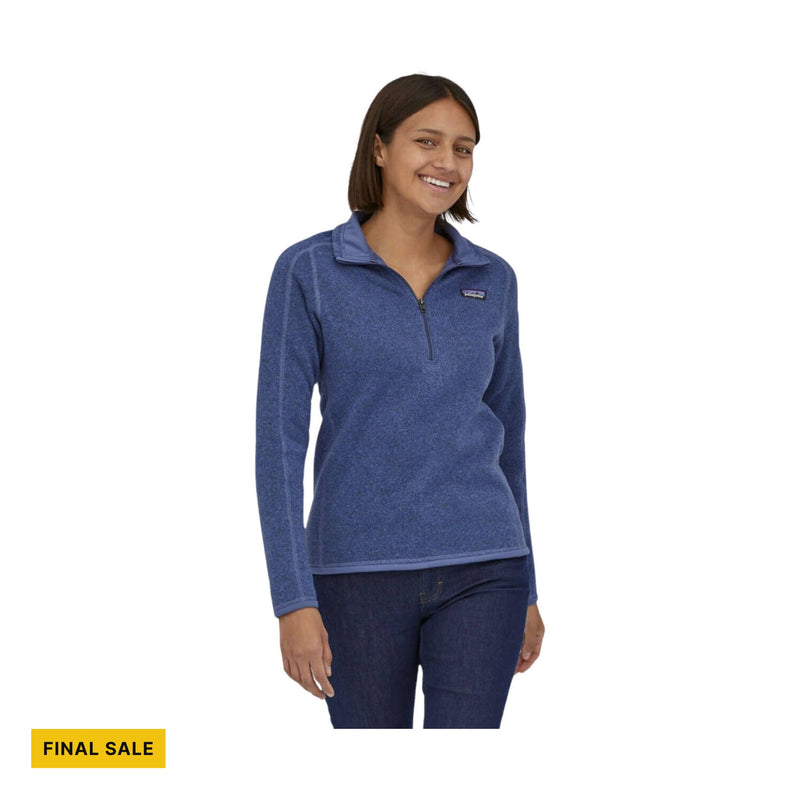 Patagonia Women's Better Sweater Quarter Zip - Current Blue