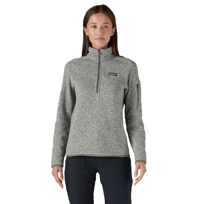 Patagonia Women's Better Sweater Quarter Zip - Birch White