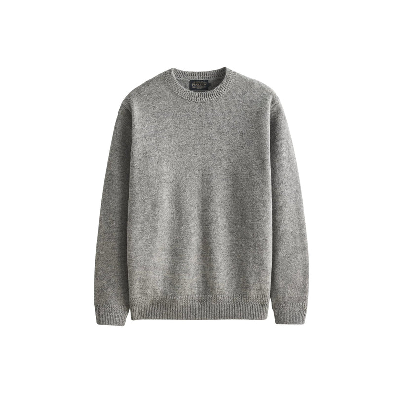 Pendleton Men's Shetland Crewneck Sweater - Light Grey Heather