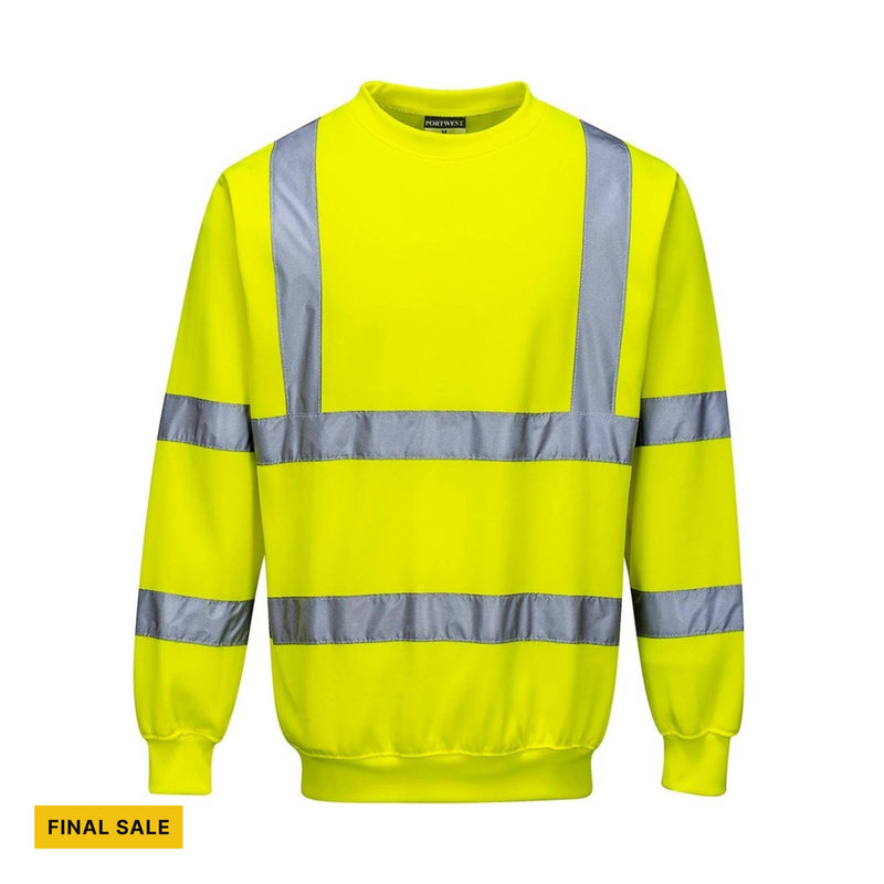 Portwest Men's Hi-Viz Sweatshirt - Yellow