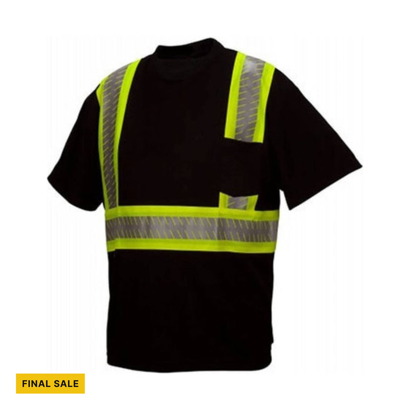 Pyramex Men's Enhanced Visibility Broken Heart T-Shirt - Black