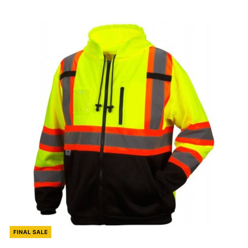 Pyramex Men's Series Hi-Viz Sweatshirt - Lime