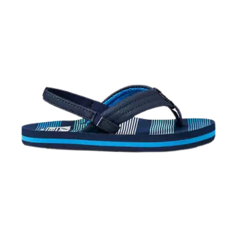 Reef Kids' Little Ahi Flip Flop - Deep Sea Stripes