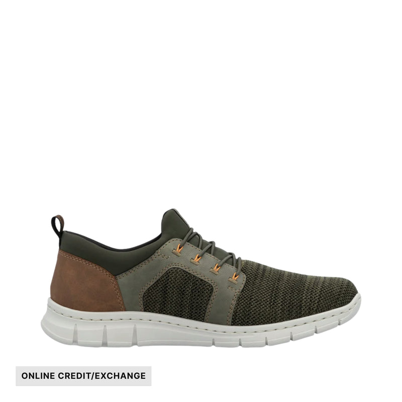 Rieker Men's Timo Shoes - Moos/Olive/Madel/Pesto