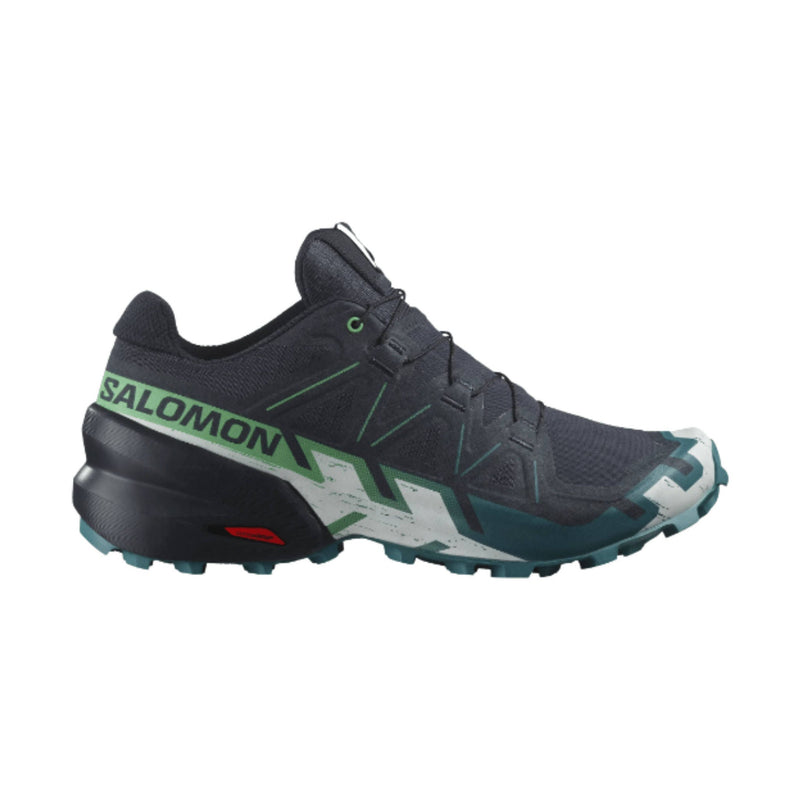 Salomon Men's Speedcross 6 Trail Running Shoes - Carbon/Tahitian Tide/White