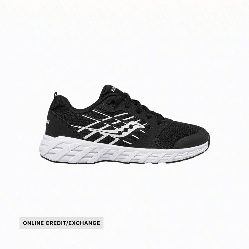 Saucony Kids' Wind 2.0 Shoes - Black/White