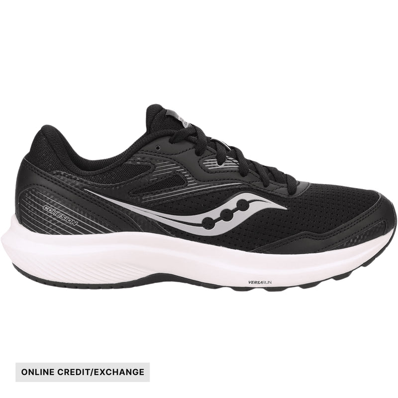 Saucony Men's Cohesion 16 Road Running Shoes- Black/White