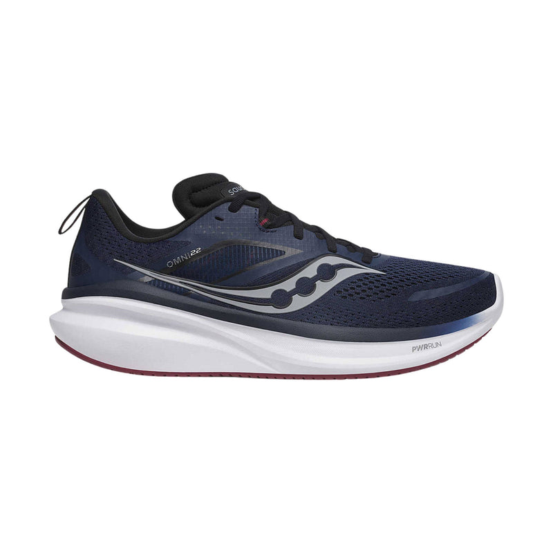 Saucony Men's Omni 22 Running Shoes - Navy/Currant
