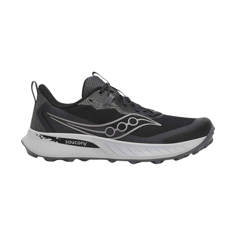 Saucony Men's Peregrine 15 Trail Shoes - Black/Shadow