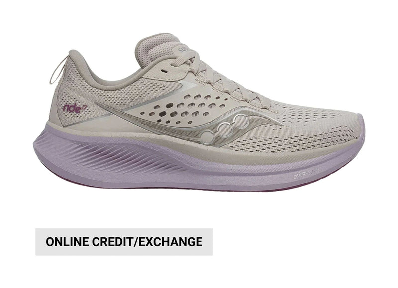 Saucony Women's Ride 17 Running Shoes - Moon/Viola