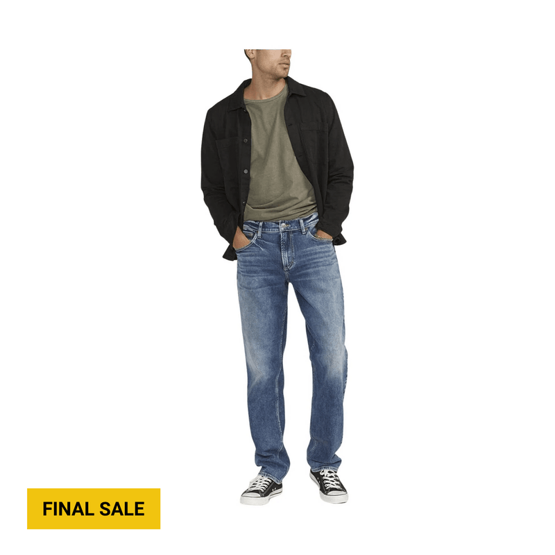 Silver Jeans Men's Eddie Athletic Fit Tapered Leg Jeans - Indigo