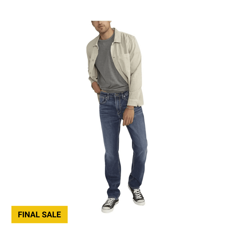 Silver Jeans Men's Machray Athletic Fit Straight Leg Jeans - Indigo