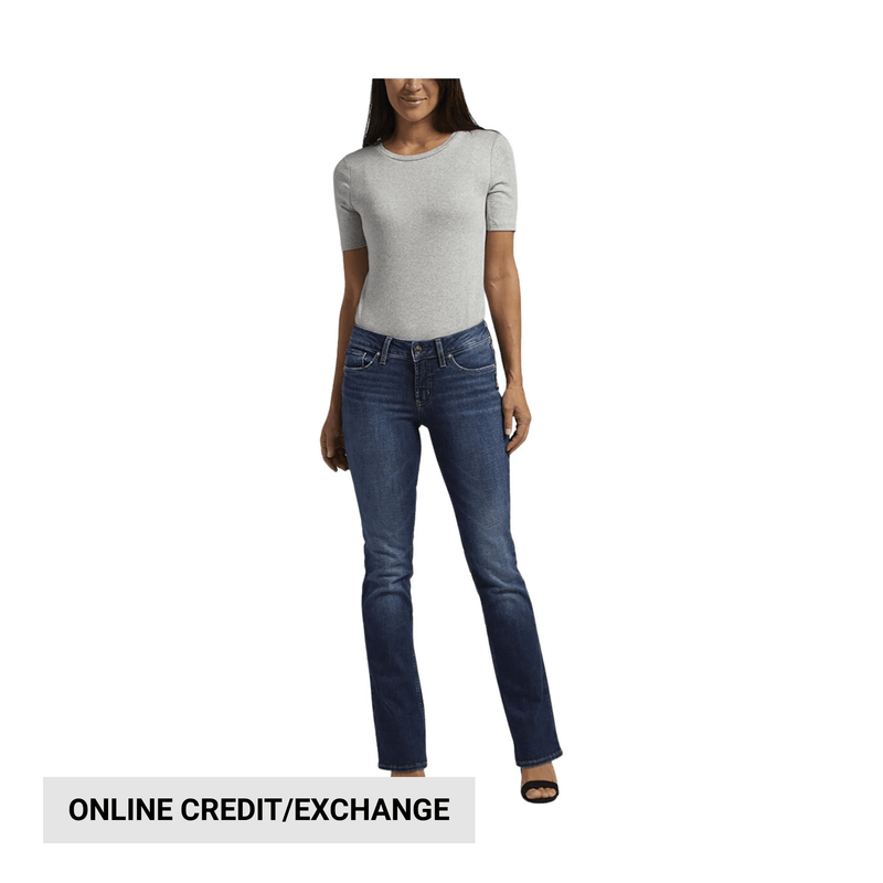 Silver Jeans Women's Suki Mid Rise Slim Bootcut Jeans - Indigo