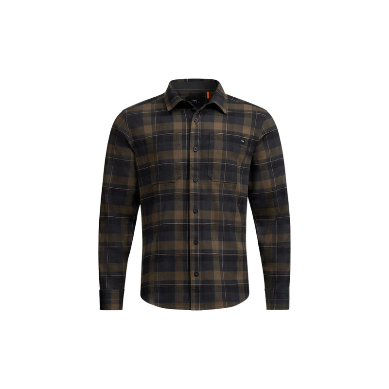 Sitka Men's Ashland Lightweight Flannel Shirt - Black Pyrite Fall Plaid