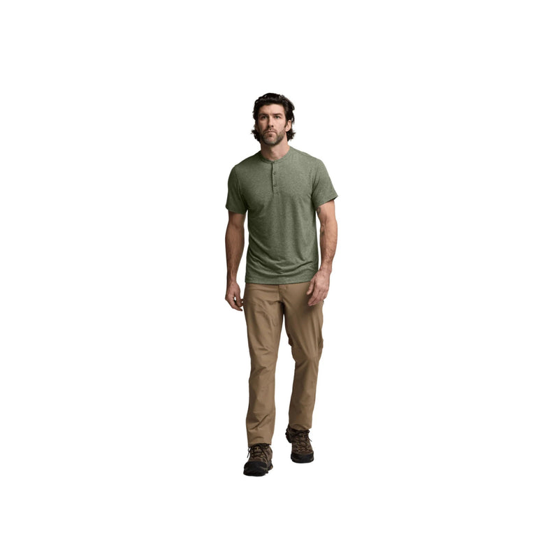 Sitka Men's Essential SS Henley - Olive Green Heather