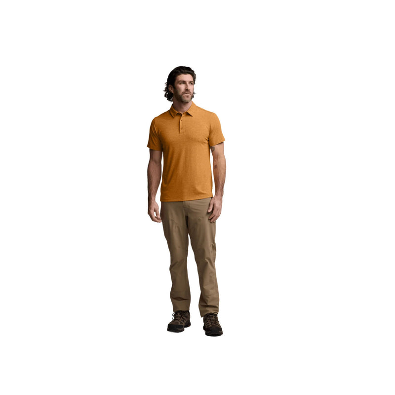 Sitka Men's Essential SS Polo - Ember Heather