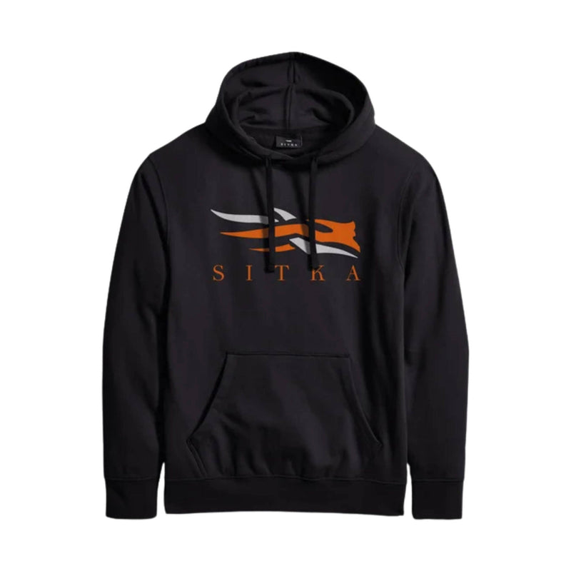 Sitka Men's Icon Pullover Hoody - Black/Orange