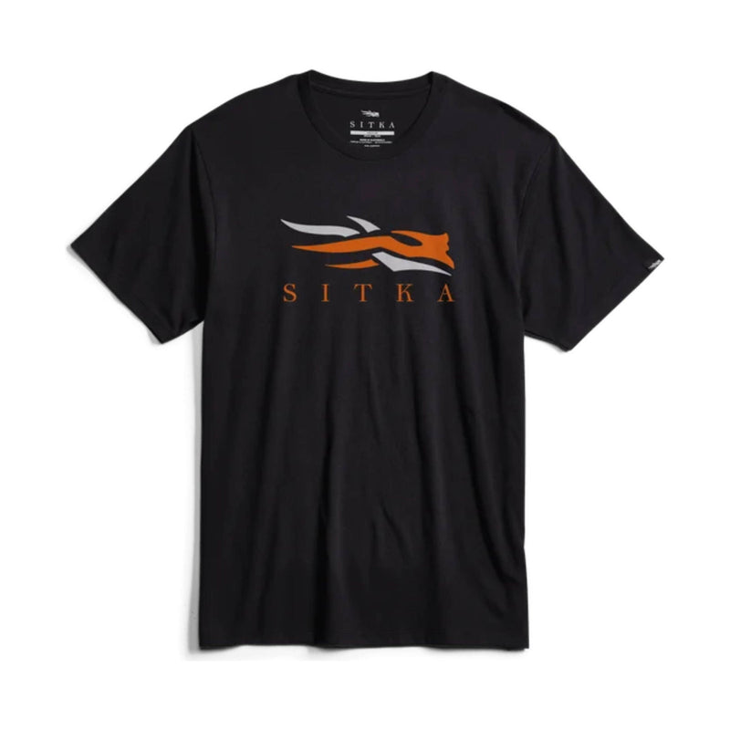 Sitka Men's Icon Tee - Black/Orange