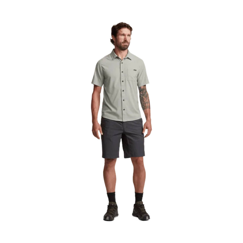 Sitka Men's Mojave SS Shirt - Field Gray Grid