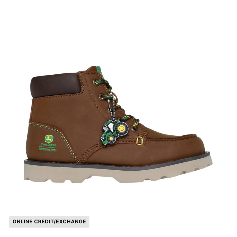 Skechers Kids' John Deere Bowland Rugged Trail Boots - Brown