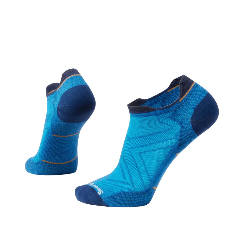 Smartwool Men's Run Zero Cushion Low Ankle Socks - Laguna Blue