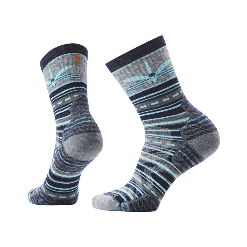Smartwool Women's Hike Targeted Cushion Dragon Stitch Mid Crew Socks - Deep Navy
