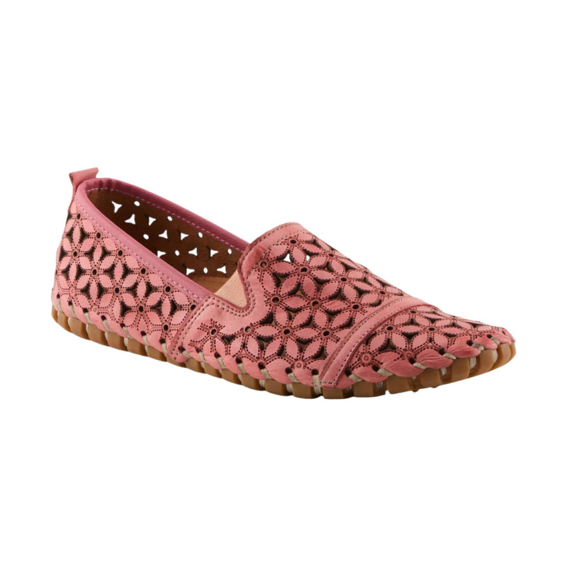 Spring Step Women's Flowerflow Shoe - Salmon