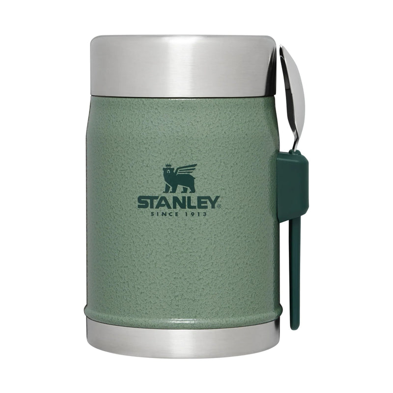 Stanley Classic Legendary Food Jar Plus Spork 14oz - Hammertone Green