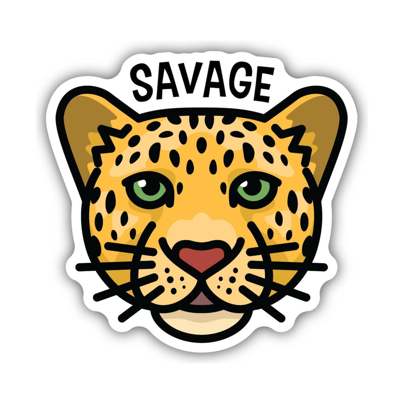 Sticker Northwest Savage Leopard Face
