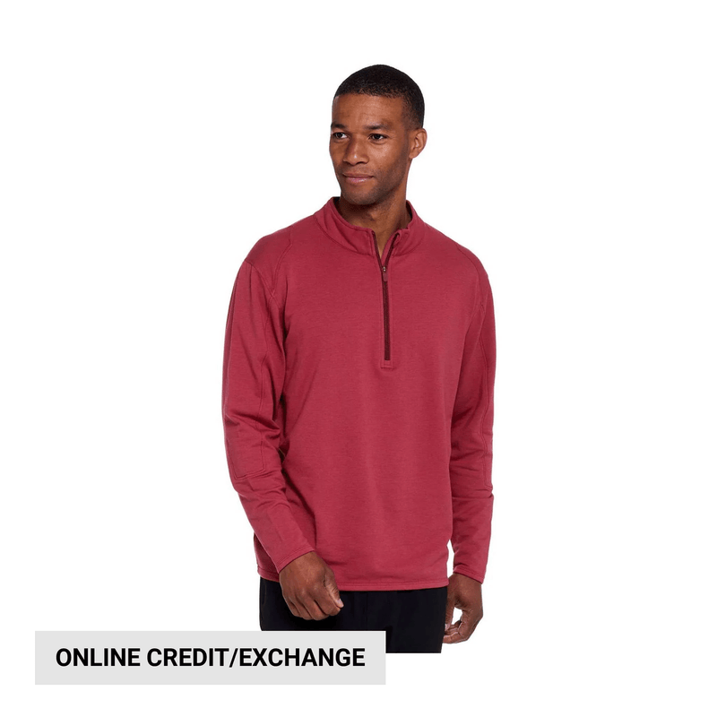 Tasc Men's Apex Fleece Qtr Zip - Redwood