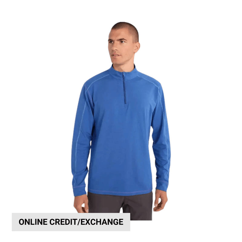 Tasc Men's Carrollton Quarter Zip - Imperial Blue Heather
