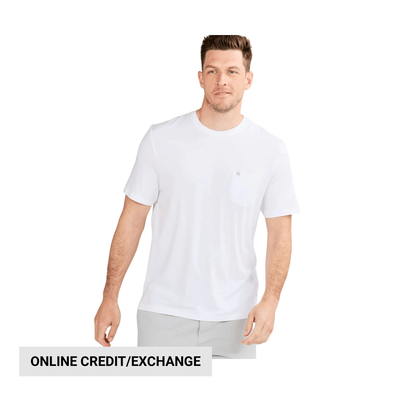 Tasc Men's Seaside Pocket T Shirt - White