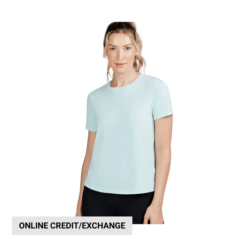 Tasc Women's All Day Short Sleeve T Shirt - Serene Heather