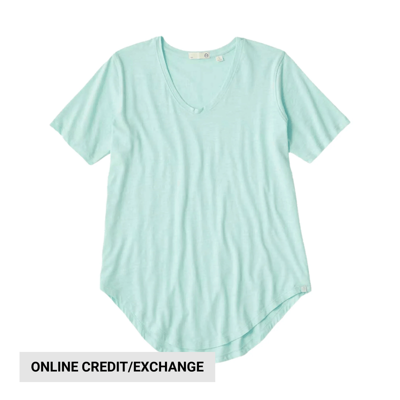 Tasc Women's Longline Boyfriend T Shirt - Joyful Blue