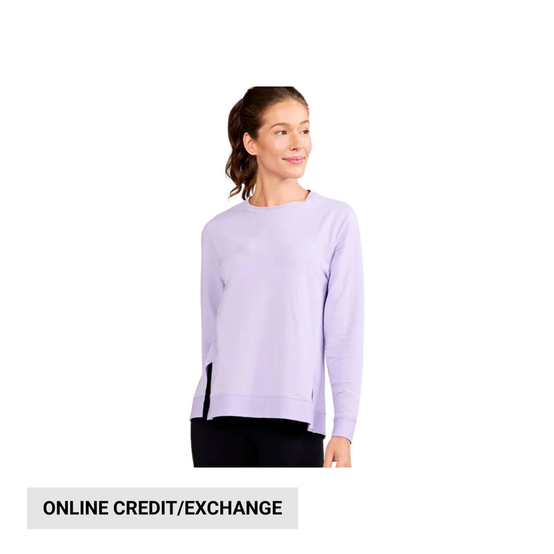 Tasc Women's Riverwalk French Terry Sweatshirt - Lavender Crystal