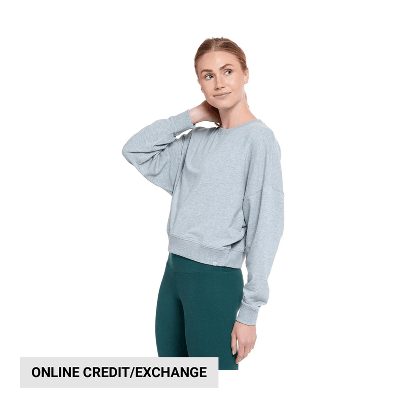 Tasc Women's Studio Sweatshirt - Perfect Gray Heather
