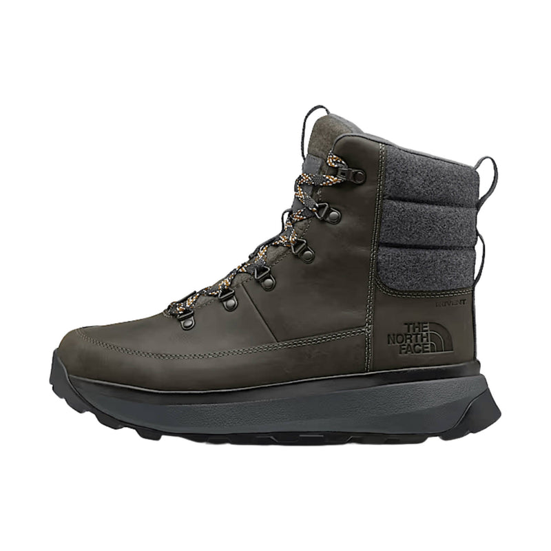 The North Face Men's Bergen Leather Waterproof Winter Boots - New Taupe Green/Asphalt Grey