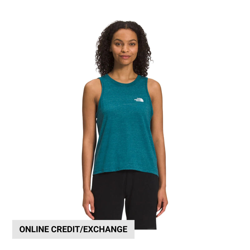 The North Face Women's Simple Logo Tank - Blue Coral Heather
