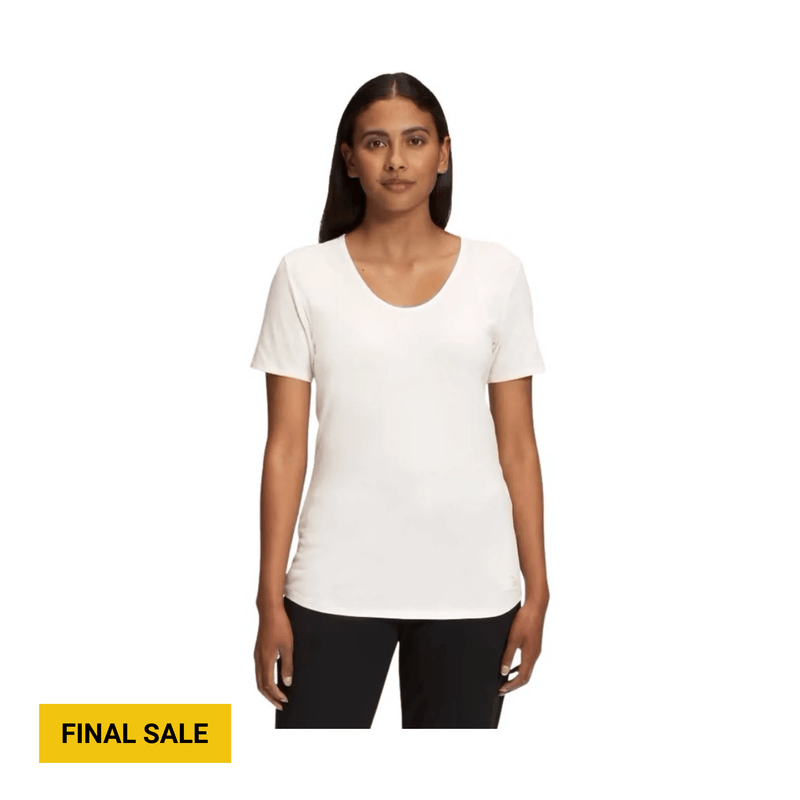 The North Face Women's Terrain Short Sleeve Scoop-Neck Tee - Gardenia White