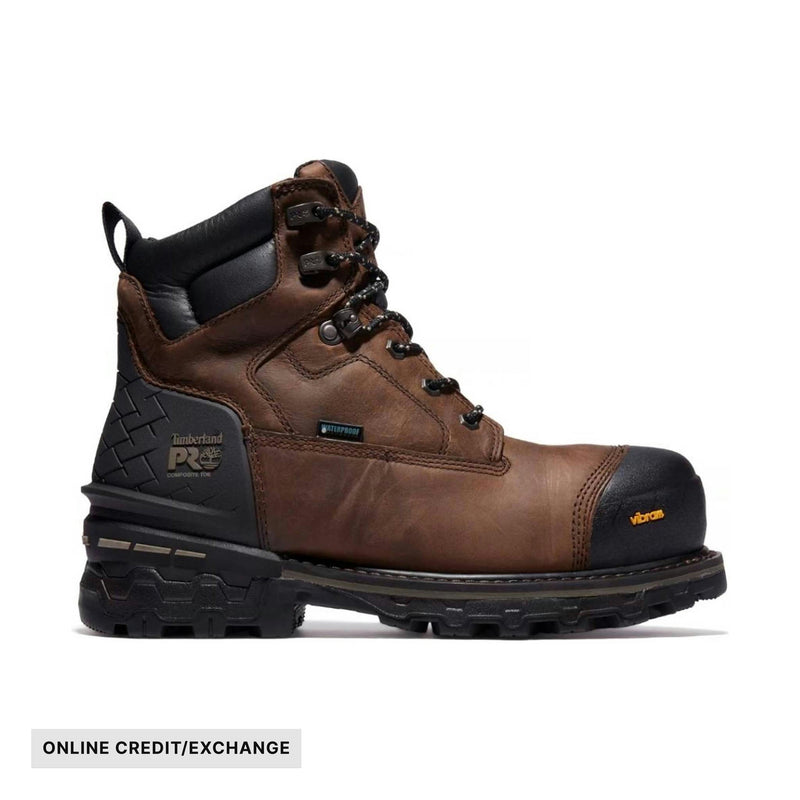 Timberland Pro Men's Boondock HD 6 Inch Composite Toe Work Boot - Brown Full-Grain