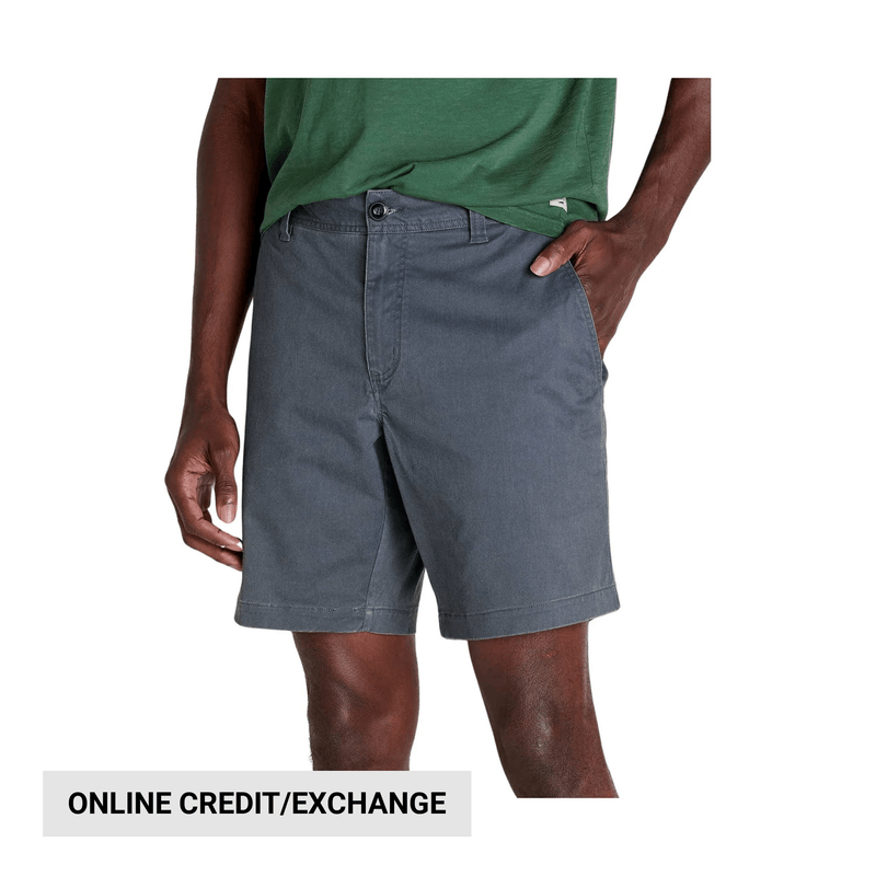 Toad & Co Men's Mission Ridge 8 Inch Shorts - Iron Throne Vintage Wash