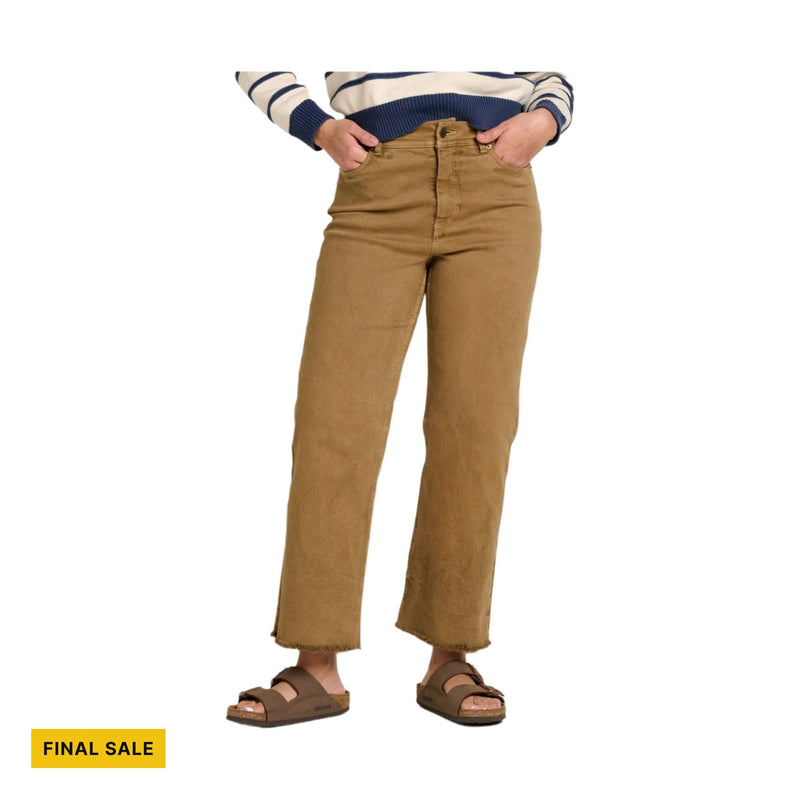 Toad & Co Women's Balsam Seeded Cutoff Pant - Honey Brown