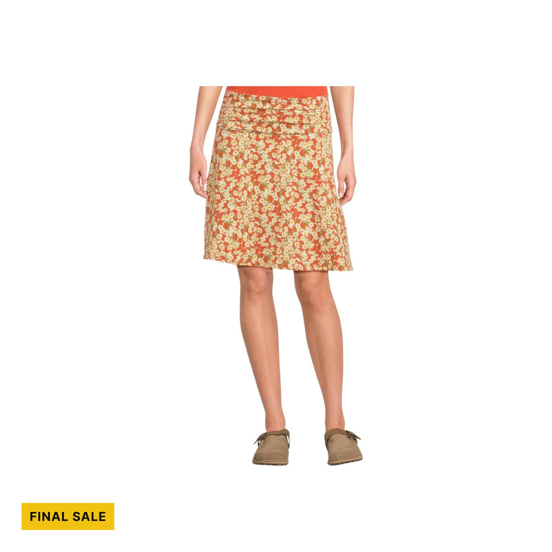 Toad & Co Women's Chaka Skirt - Mango Daisy Field
