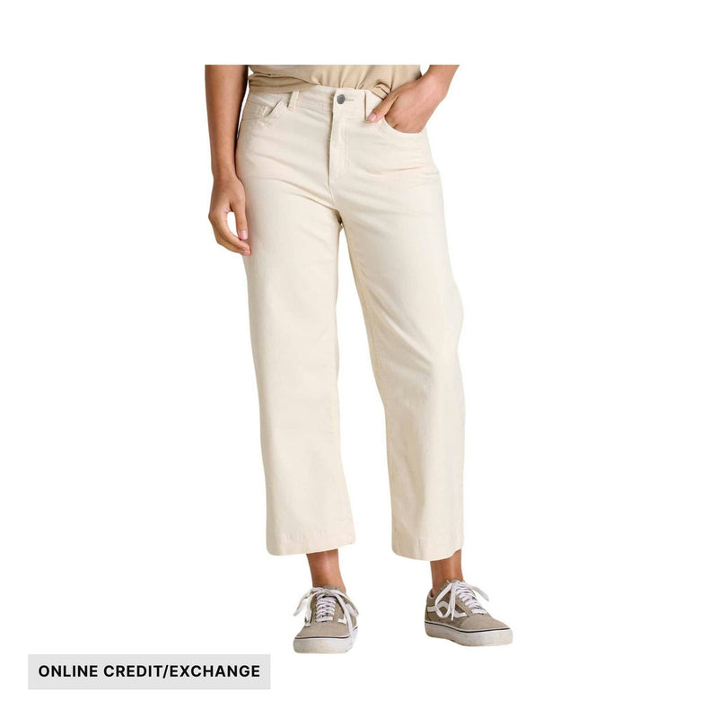 Toad & Co Women's Earthworks Wide Leg Pant - Salt