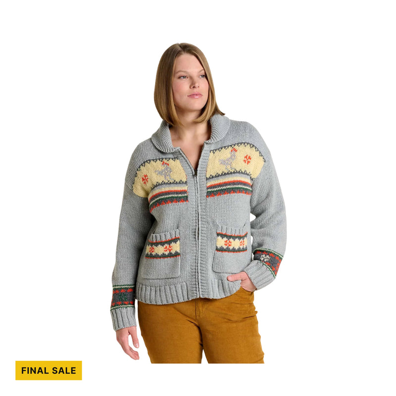 Toad & Co Women's Nitsa Zip Cardigan - Heather Grey