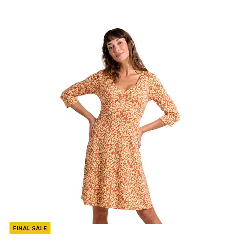 Toad & Co Women's Rosalinda Dress - Gourd Ikat Print