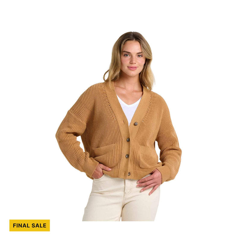 Toad & Co Women's Bianca Shaker Cardigan - Camel