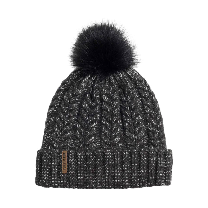 Turtle Fur Lexi Pom Beanie - Graphite