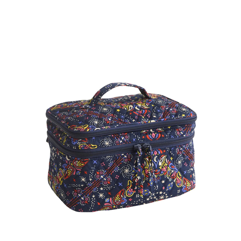 Vera Bradley Brush Up Cosmetic Case - Starry paisley in Premium cotton